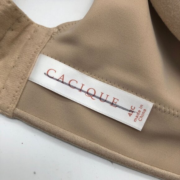 Cacique Womens Lightly Lined Full Coverage Bra Beige 42C - Picture 4 of 5